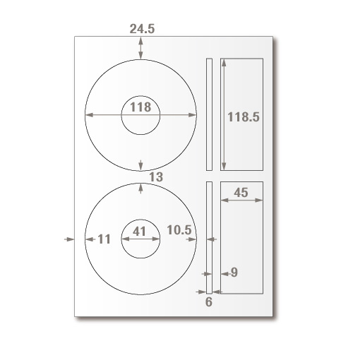 【龍德】三用電腦標籤貼紙2格LD-820-W-B白色1000張(箱)